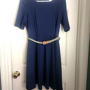 Navy blue casual office church